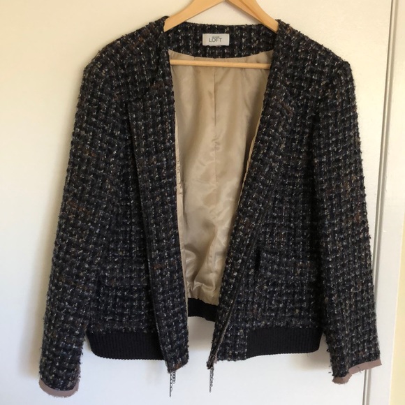 Ann Taylor•Tweed Bouclé Bomber - Picture 6 of 7